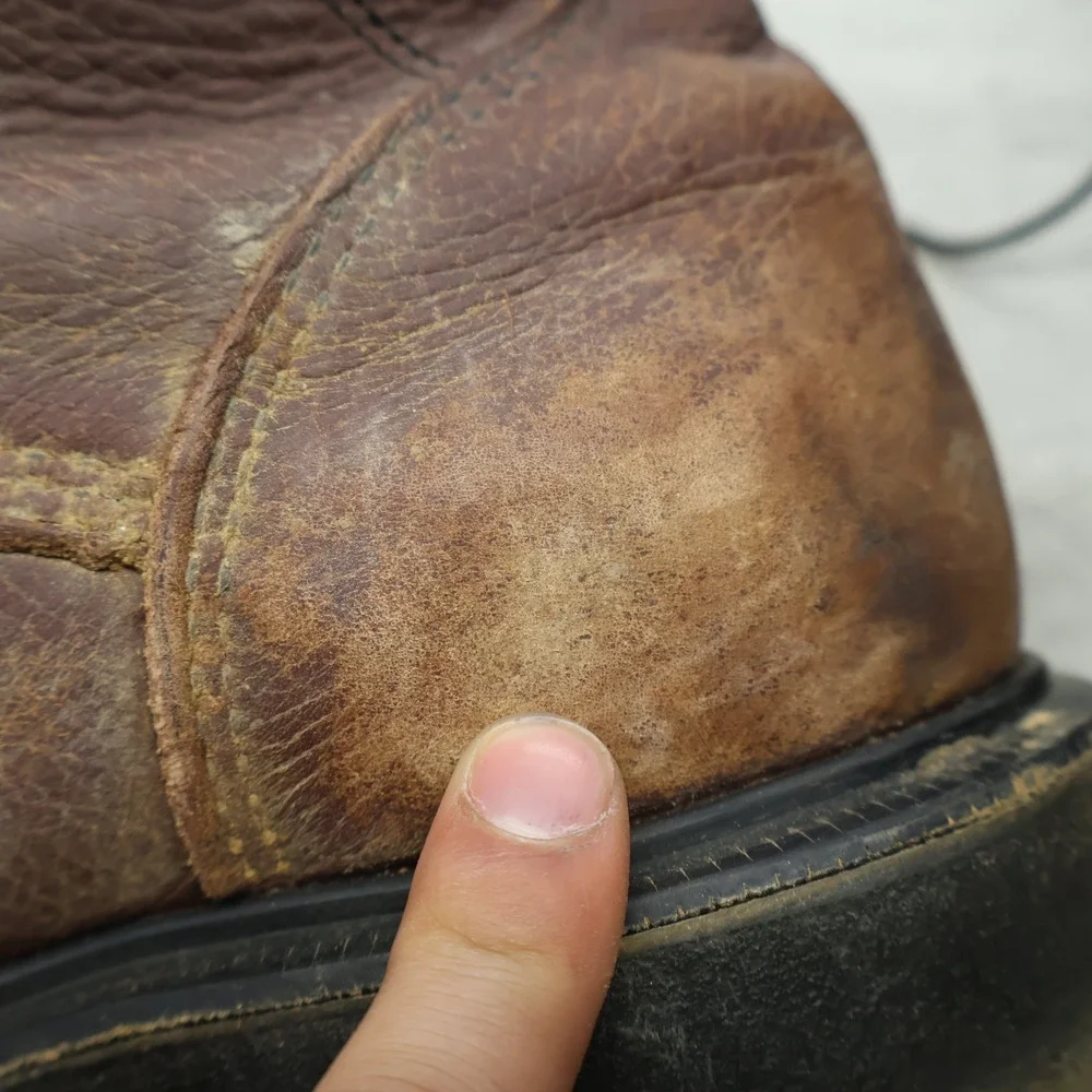 Red Wing Mens 13 Work Boots Brown Leather Steel Toe Safety Waterproof USA Made - Picture 16 of 16